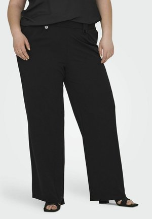 CARSANIA BUTTON - Trousers - black