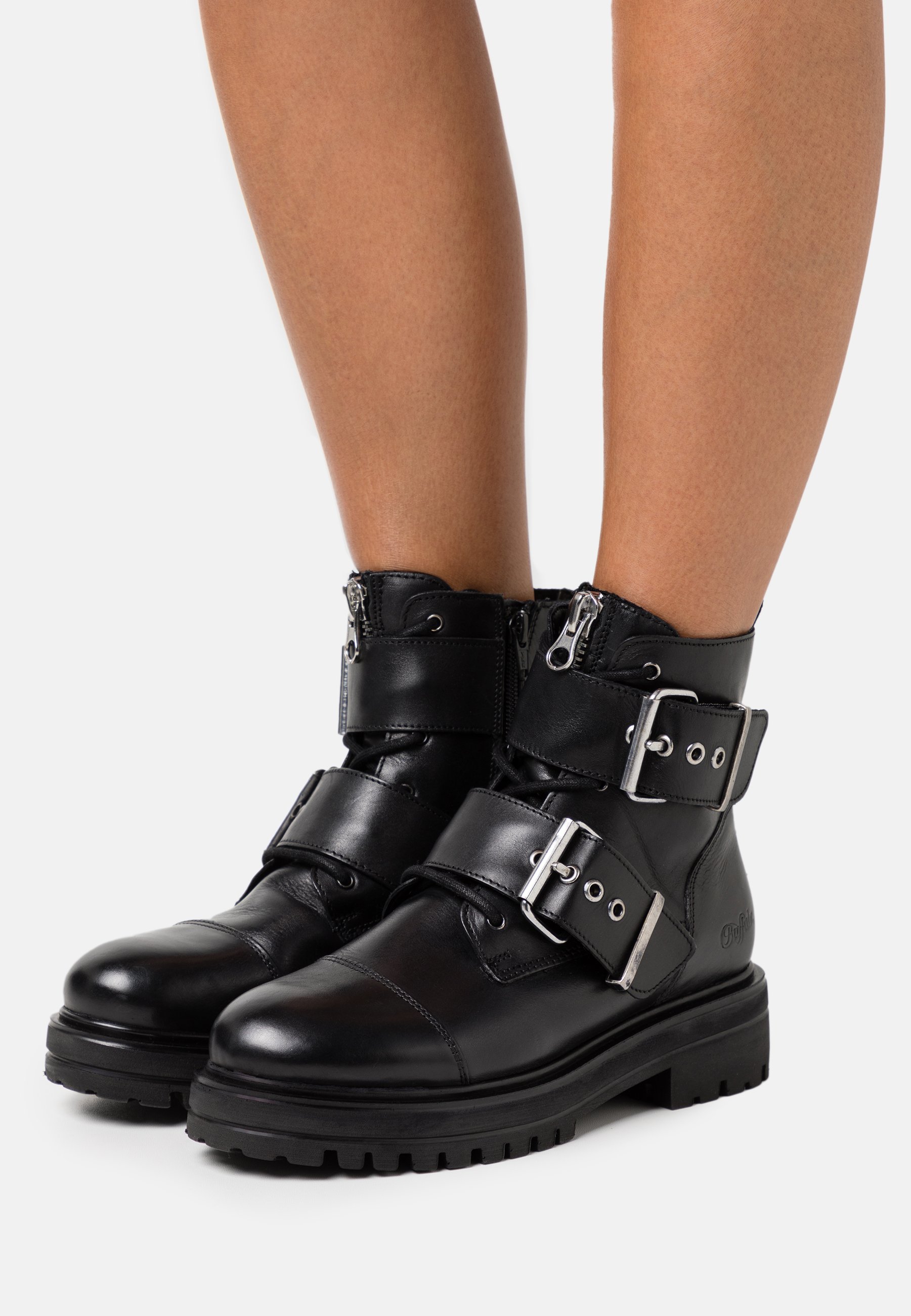 buffalo biker booties