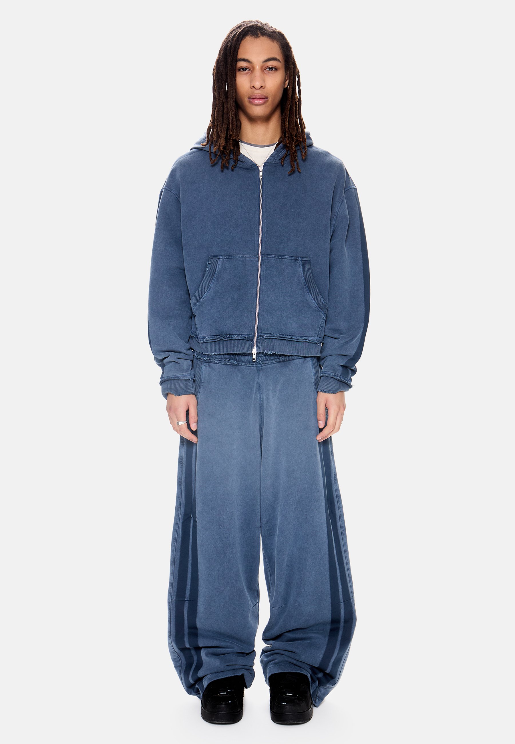Jaded London UNISEX - Zip-up sweatshirt - blue denim - Zalando