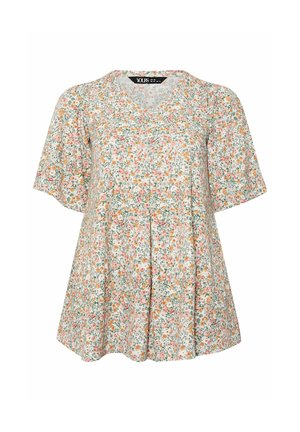 Yours Clothing, PLUS SIZE CASUAL TOPS - T-shirts print - light green