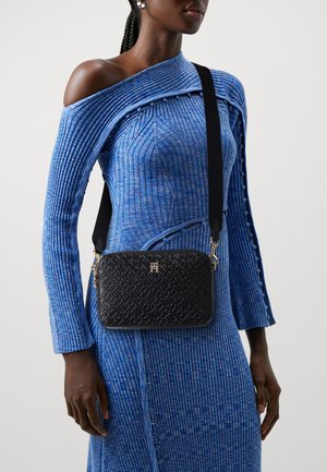 Tommy Hilfiger DISTINCT CAMERA BAG - Borsa a tracolla - black