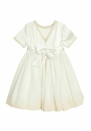 REGULAR FIT - EMBROIDERED LACE FLOWER - Koktailové šaty/večierkové šaty - cream