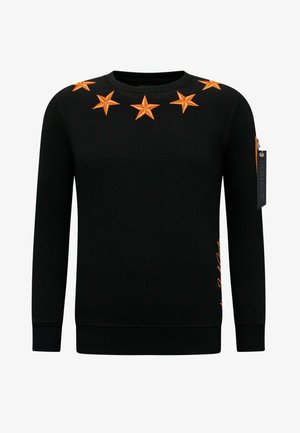 Local Fanatic ROYAL STARS - Sweater - zwart / oranje