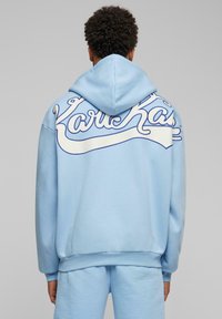 Karl Kani - CHEST SIGNATURE FULL DINER  - Sweater met rits - light blue Miniatuurafbeelding 1