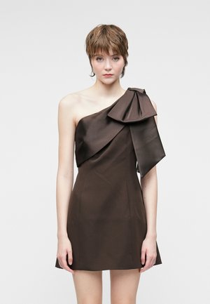 HOLLY BOW MINI - Rochie cocktail/Rochie petrecere - chocolate