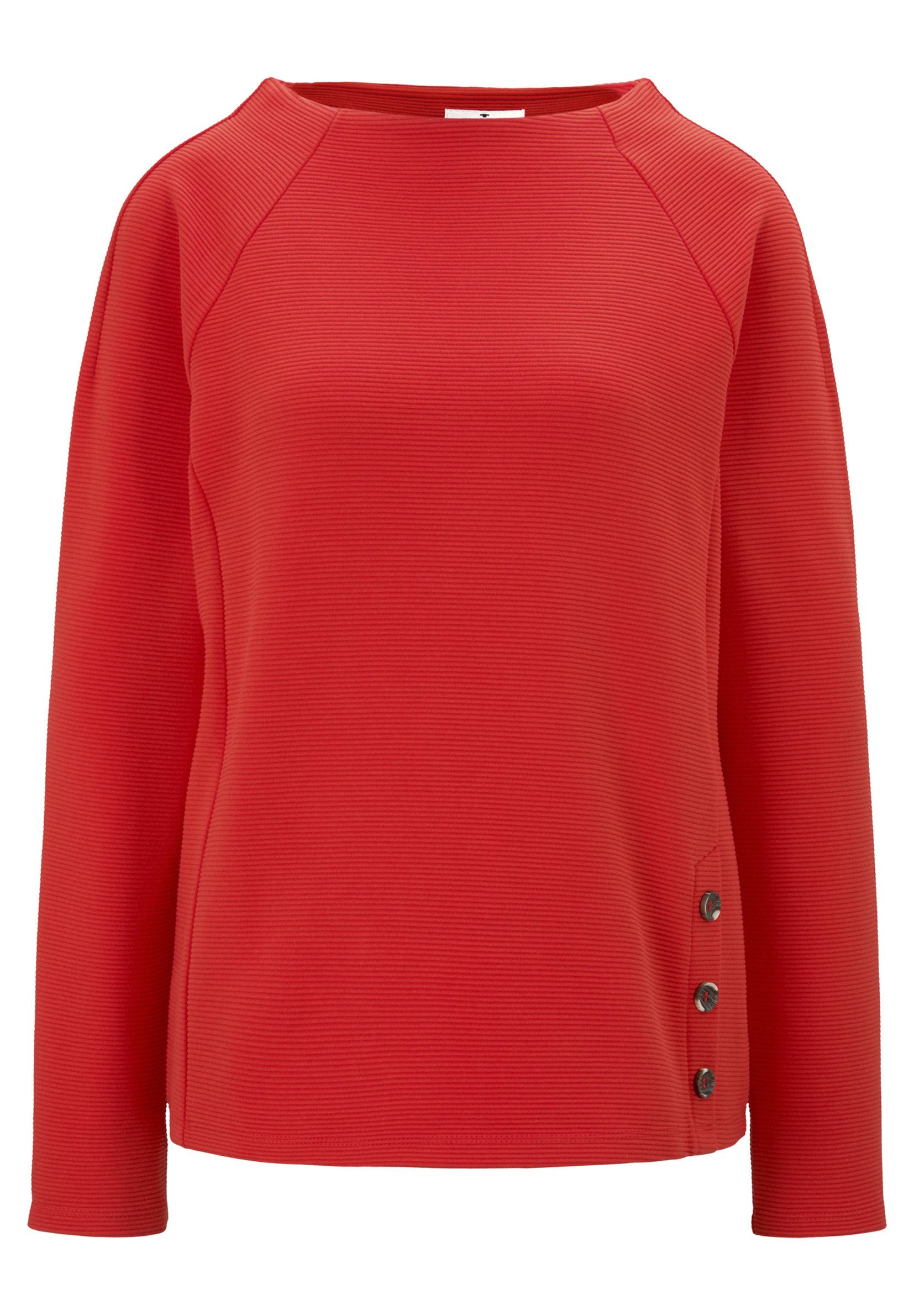 TOM TAILOR BUTTON DETAIL Sweater strong redRood TOM TAILOR Trui redRood Zalando.nl