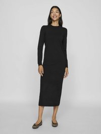 VILA Strikket kjole - black