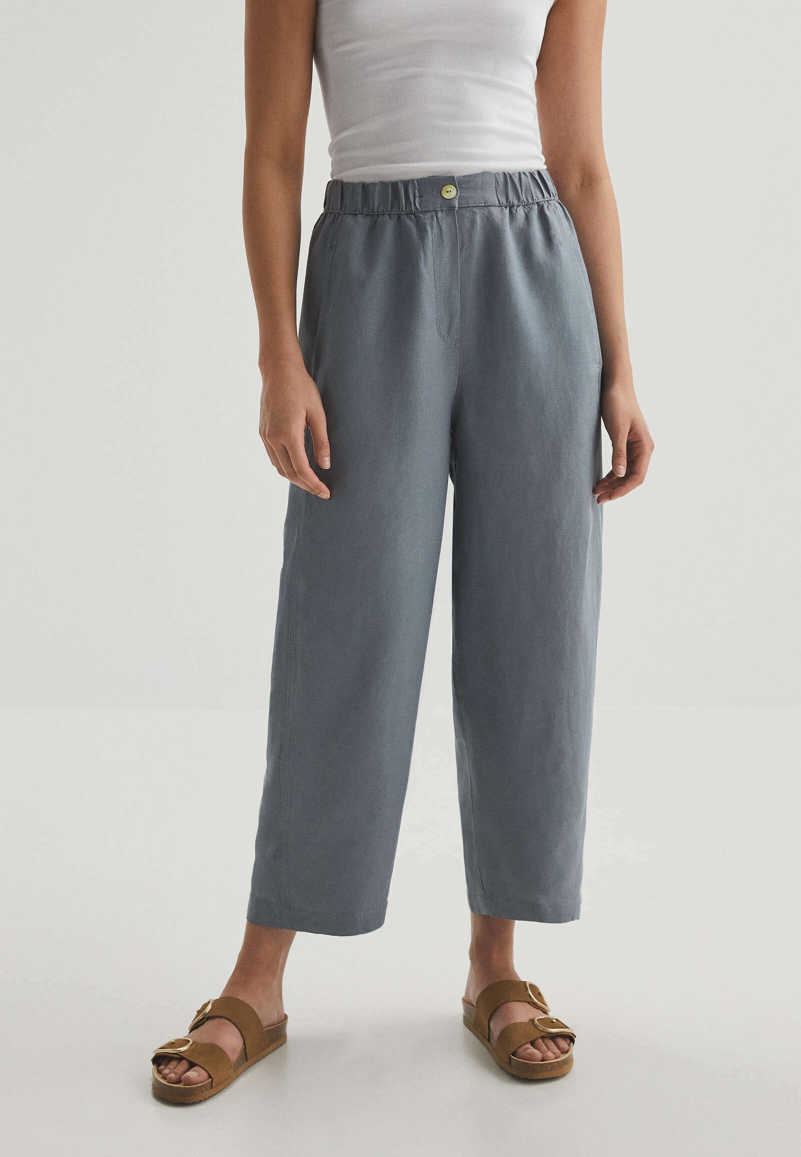 OYSHO BARREL - Pantaloni - grey/grigio - Zalando.it