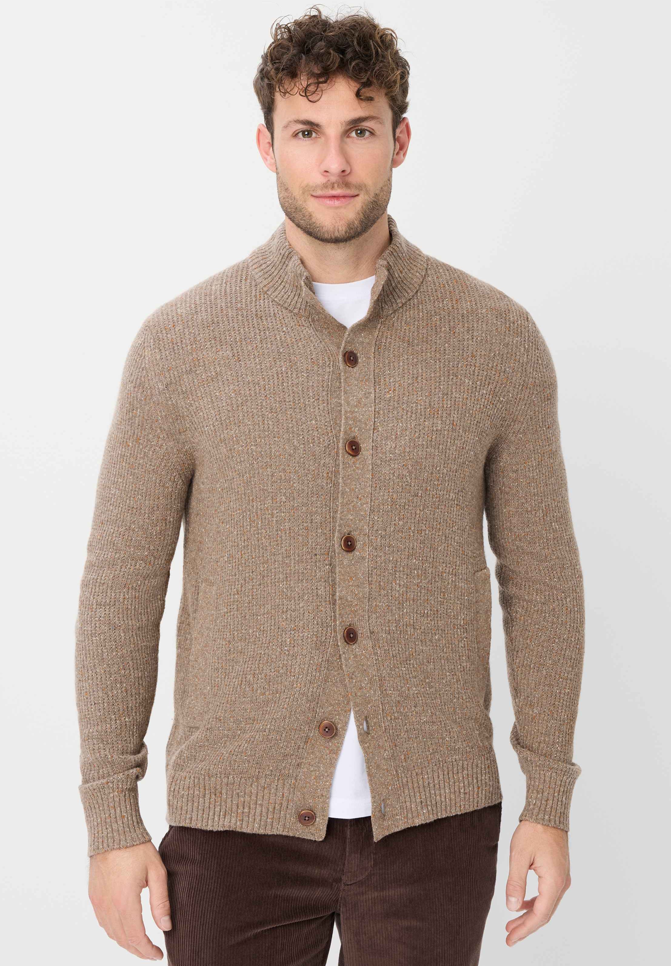 BRAX STYLE JEREMY - Cardigan - cappuccino/light brown - Zalando