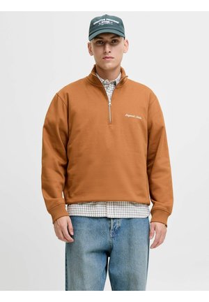JORNORREBRO EMB HIGH NECK - Sweatshirt - argan oil