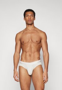 Calvin Klein Underwear - STRETCHHIP BRIEF 3 PACK - Īsās apakšbikses - taupe/khaki/dark grey Miniatūras attēls 1