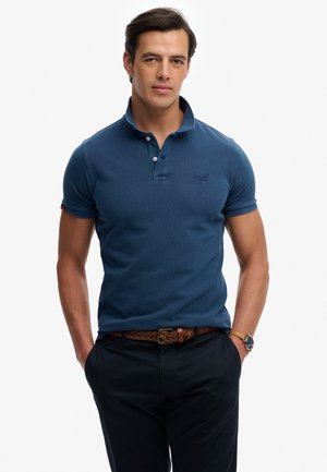 Superdry & Co, SUPERDRY VINTAGE DESTROY POLO SHIRT.. - Poloshirts - dry slate blue