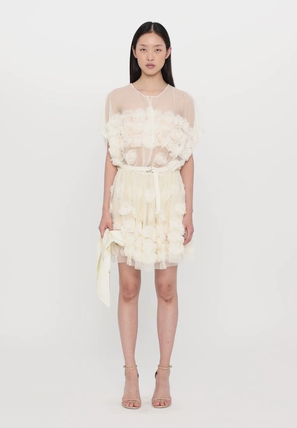 SUPER MINI DRESS - Cocktail dress / Party dress - cream2