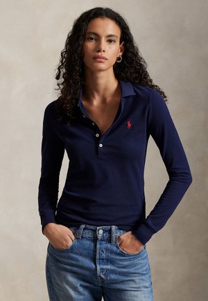 STRETCH POLO SHIRT - Majica z dolgimi rokavi - cruise navy