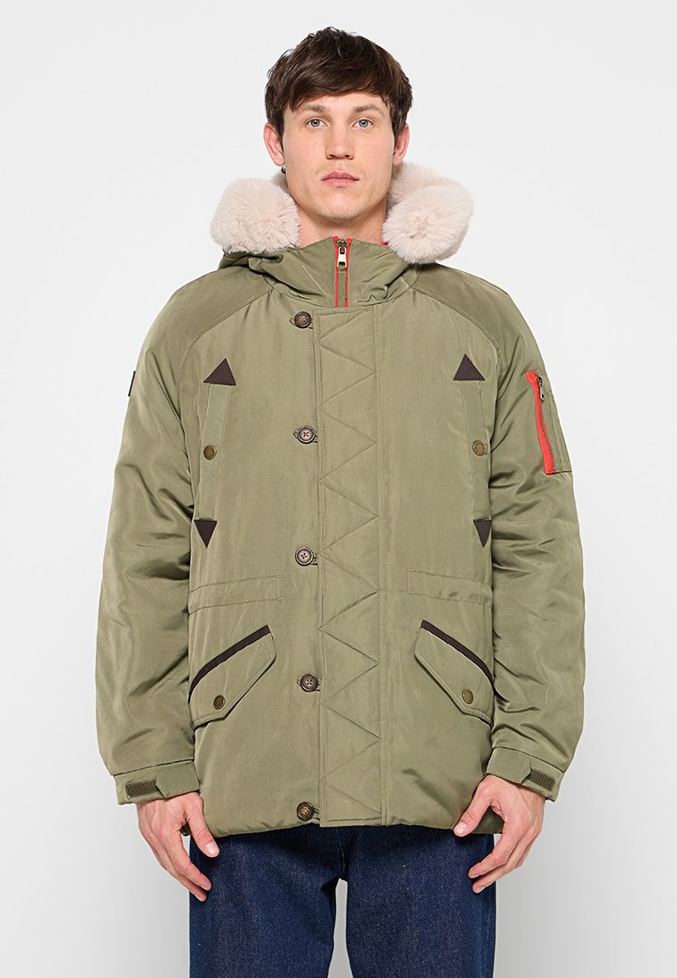 mustang Winterjas groen mustang Winterjas groen