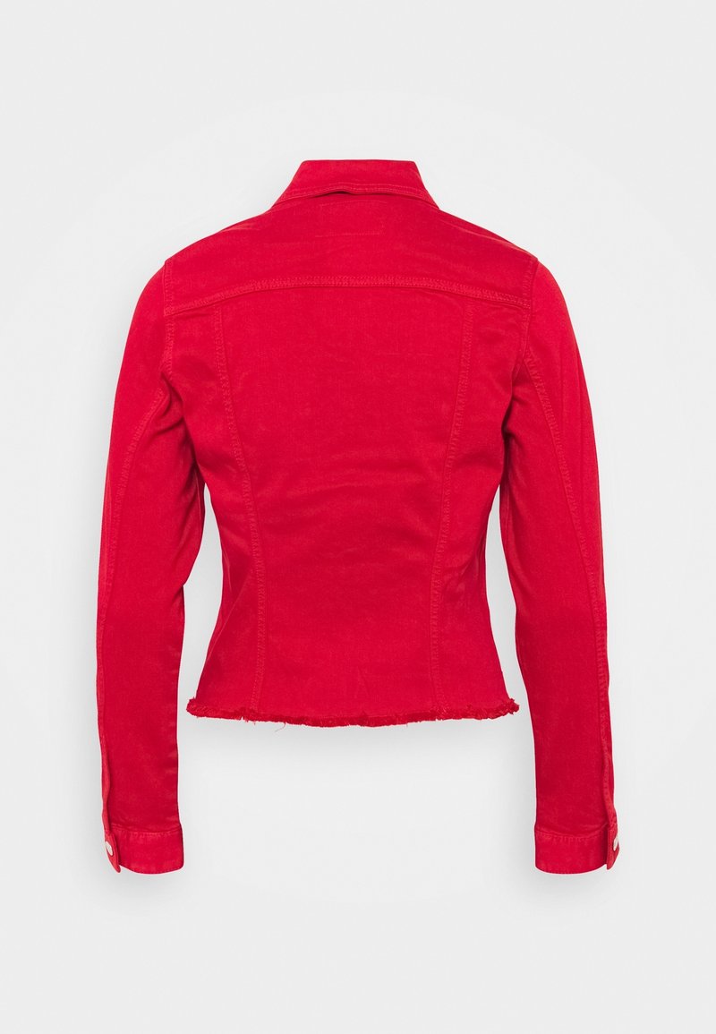 Denim jacket red (Pre-owned) Zalando