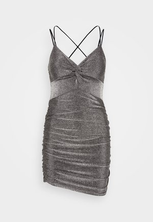 WAL G. EXCLUSIVE NYE GLITTER JIVE - Žerzejové šaty - silver