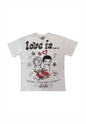 LOVE IS LIMITED EDITION - T-shirt con stampa - white