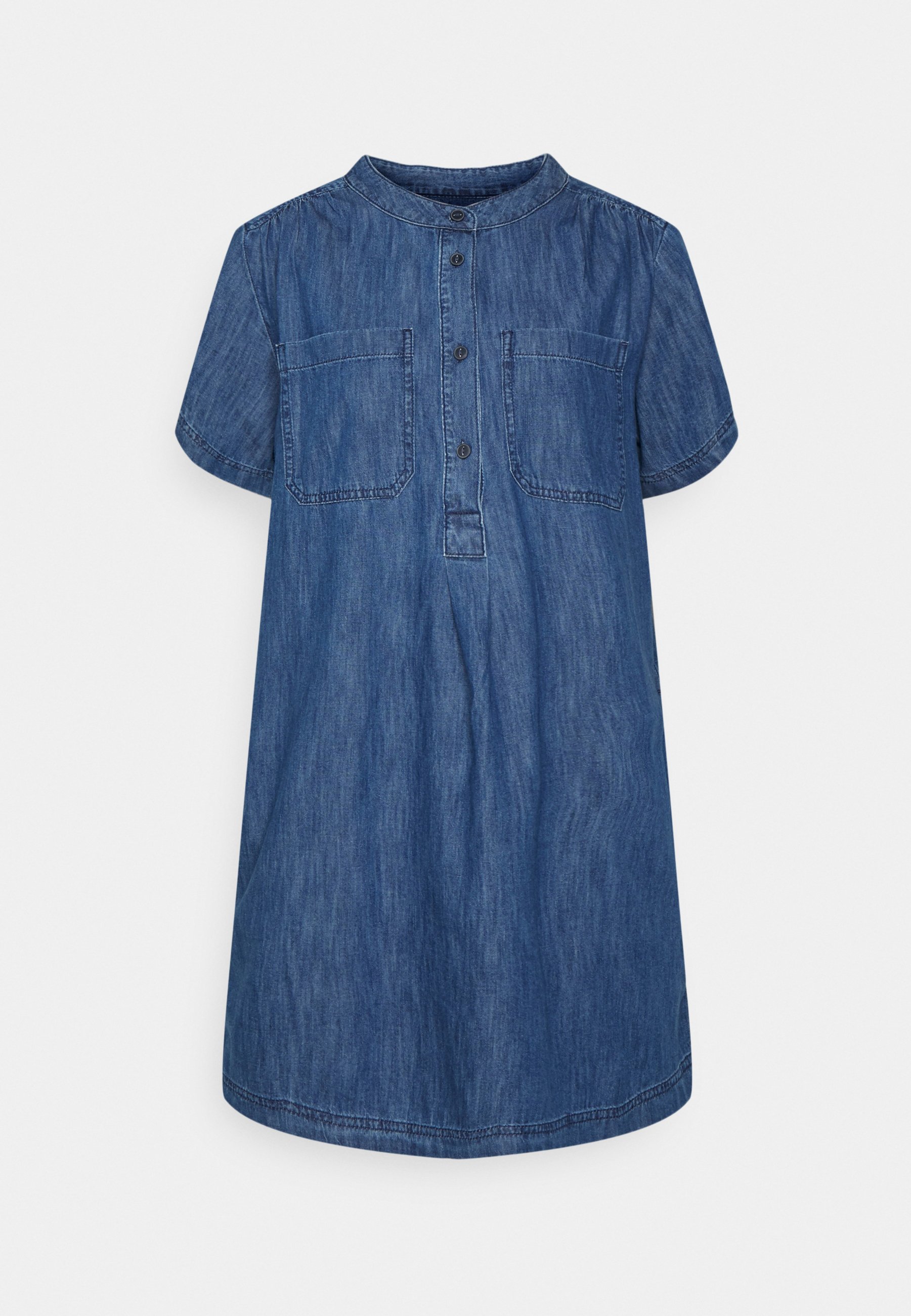 GAP POPOVER DRESS - Jeanskleid - dark indigo/dunkelblau - Zalando.de