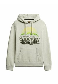 Superdry & Co CORE LOGO GREAT OUTDOORS - Felpa con cappuccio - glacier grey marl