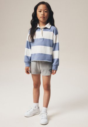 Superdry & Co, REGULAR FIT - TOP & SHORT SET . - Button-down blouse - blue white