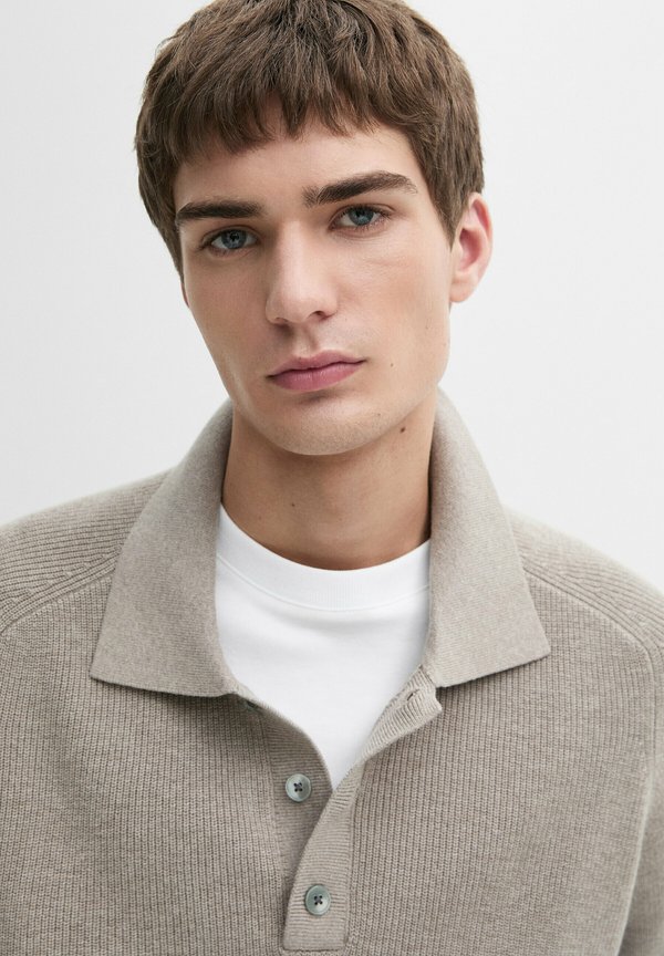 POLO COLLAR  - Jumper - Beige4