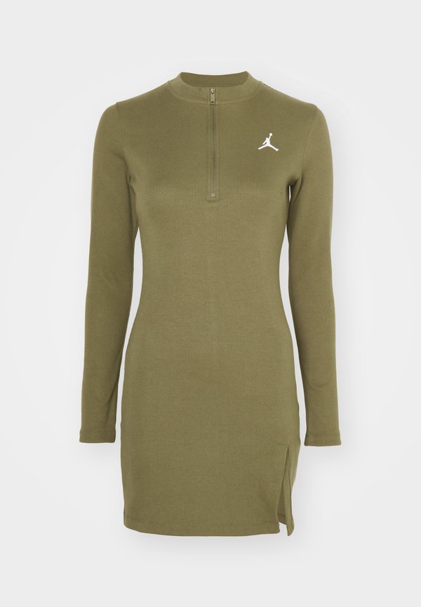 DRESS - Jumper dress - medium olive2