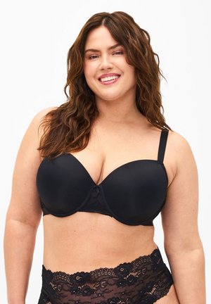 GEPOLSTERTER MIT-RÜCKEN - Underwired bra - black
