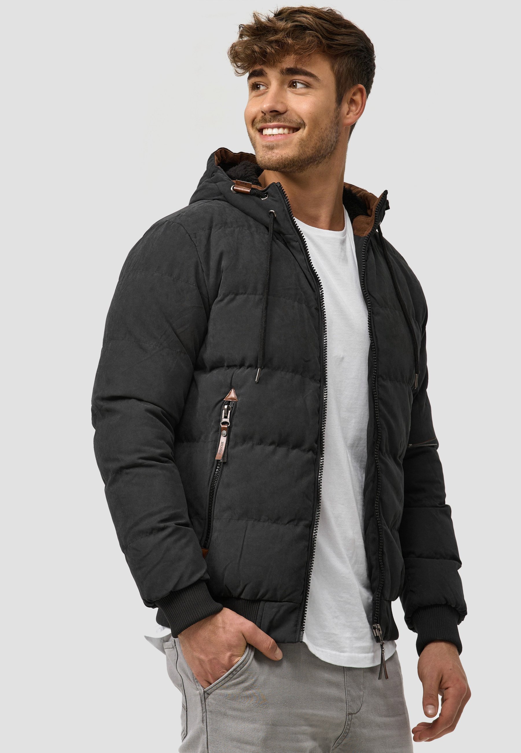 INDICODE JEANS Winterjas - black/zwart - Zalando.nl