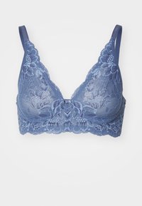 Unselected, cloudy blue