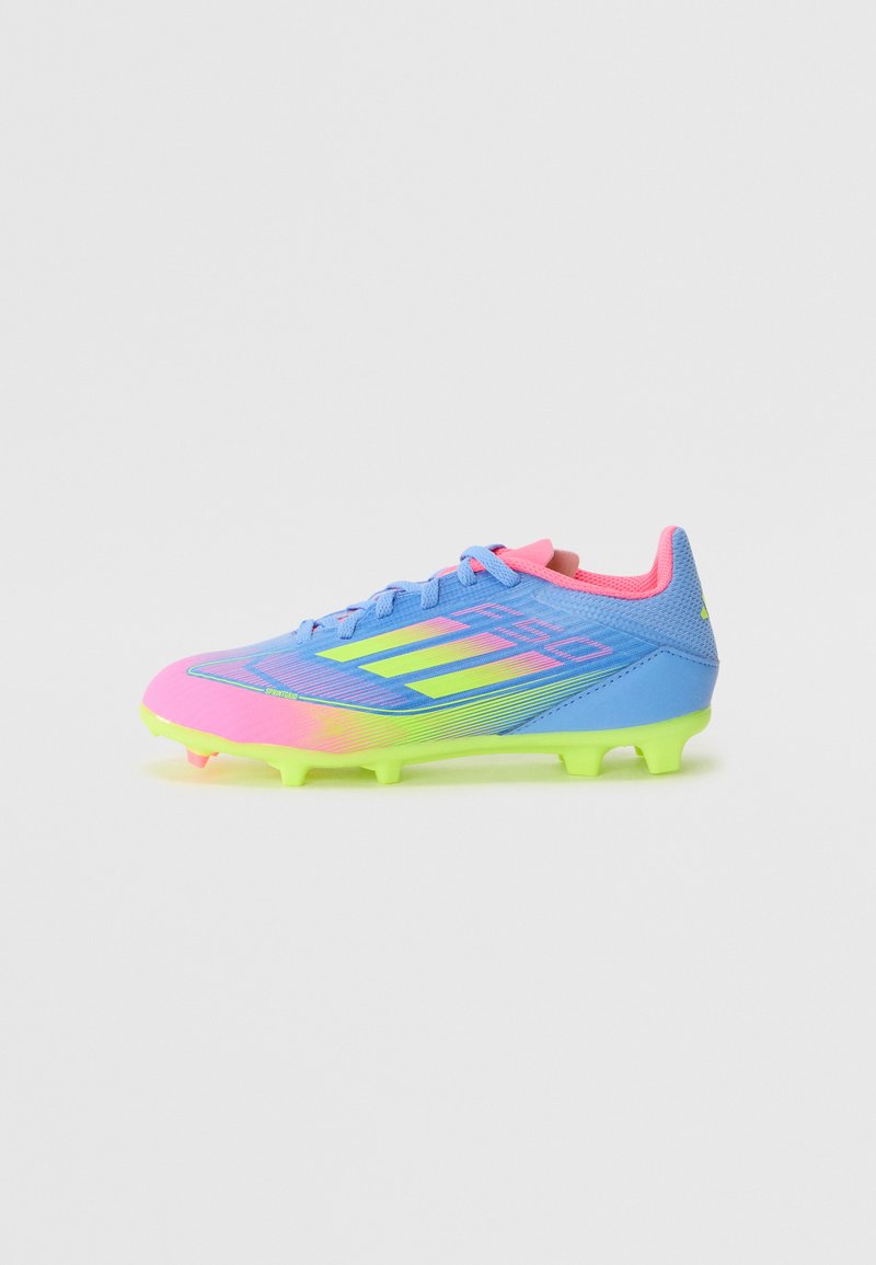 adidas Performance - F50 LEAGUE FIRM/MULTI-GROUND KIDS - Scarpe da calcetto con tacchetti - blue fusion/lucid lemon/lucid pink, Ingrandire