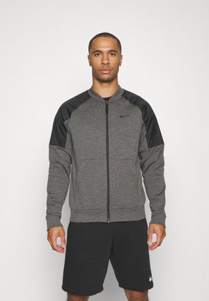 THERMA NOVELTY BOMBER - Chaqueta de entrenamiento - charcoal heather black/black