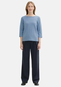 TOM TAILOR Langarmshirt - calm blue navy stripe
