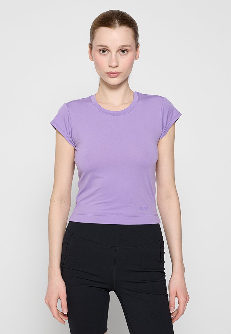 Stronger T-shirt basic paars Stronger T-shirt basic paars