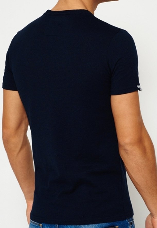 T-shirt Homme Superdry Coton Taille M - Noir, Occasion Très Bon état
