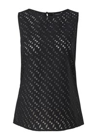 comma MIT LOCHMUSTER - Top - schwarz