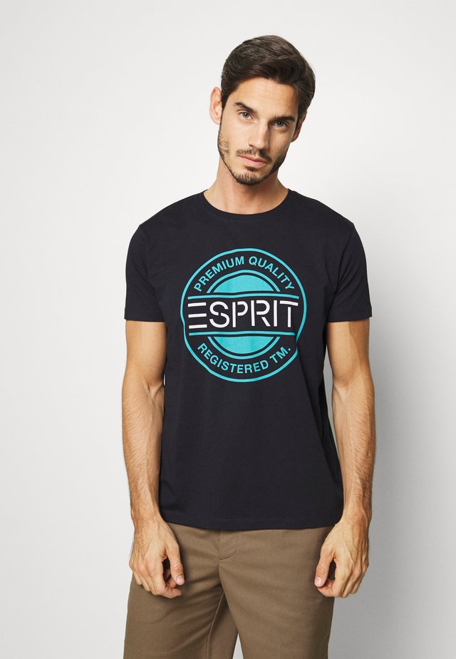 Print T-shirt - navy