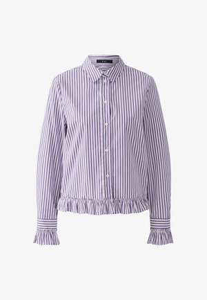 Oui, HEMDBLUSE - Button-down blouse - white violett