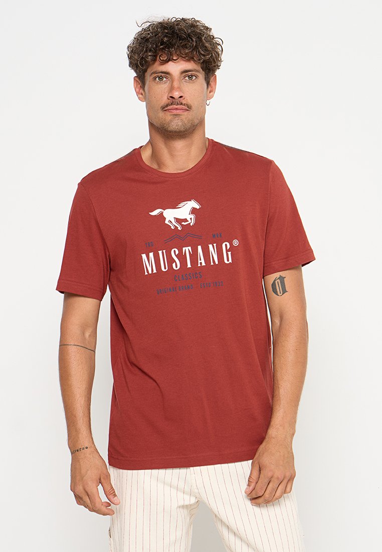 mustang T-shirt print rood mustang T-shirt print rood