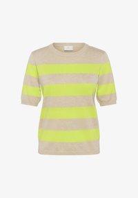 Ikke valgt, feather gray mel/lime stripe