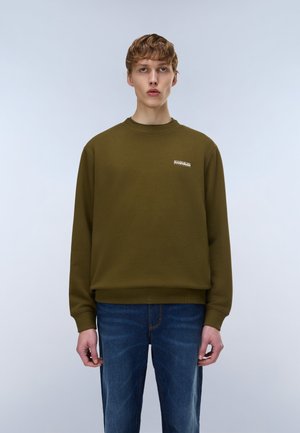 SMALL BOX - Športni pulover - dark olive