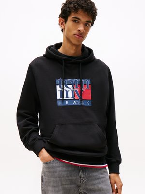Tommy Jeans REG FLAG - Sportska majica - black
