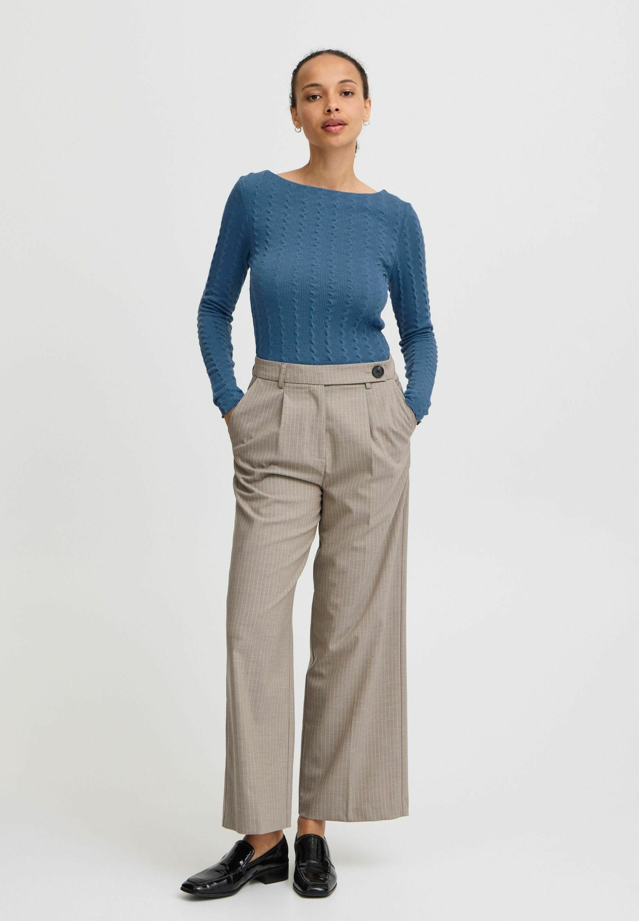 売れ筋商品|||ビーヤング ニット&セーター レディース アウター BYTHEANA - Jumper - blue horizon melange b.young BYTHEANA - Jumper - blue horizon melange/blue - Zalando