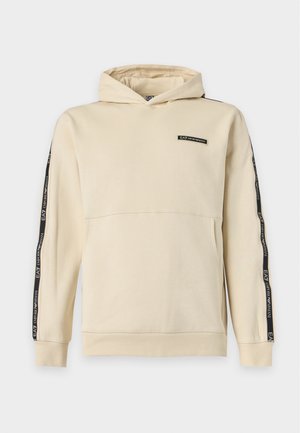 EA7 Emporio Armani, TRAIN LOGO SERIES TAPE - Hoodie - almond milk