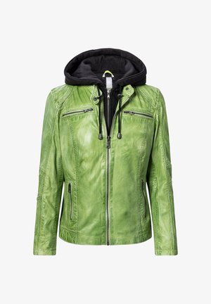 NO N4ME, Lederjacke - lime green