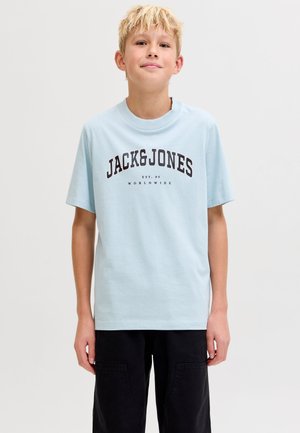 Jack & Jones Junior, JJECALEB - T-shirts print - celestial blue