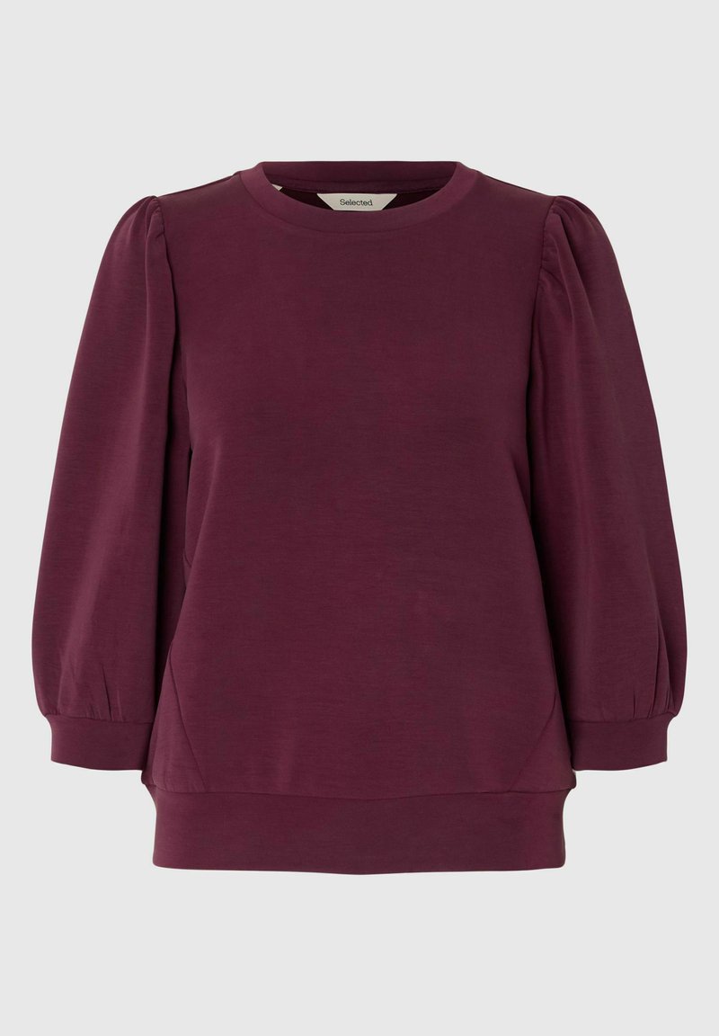 Selected Sweater - fig/bordeauxrood - Zalando.be