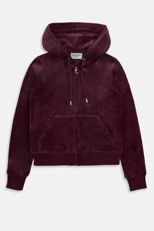 Juicy Couture JEWEL ROBERTSON HOODIE - Fleece jacket - tawny port