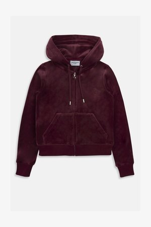 Juicy Couture JEWEL ROBERTSON HOODIE - Fleece jacket - tawny port
