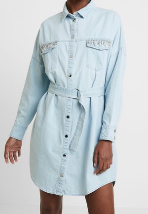 Jeanskleid - light-blue denim